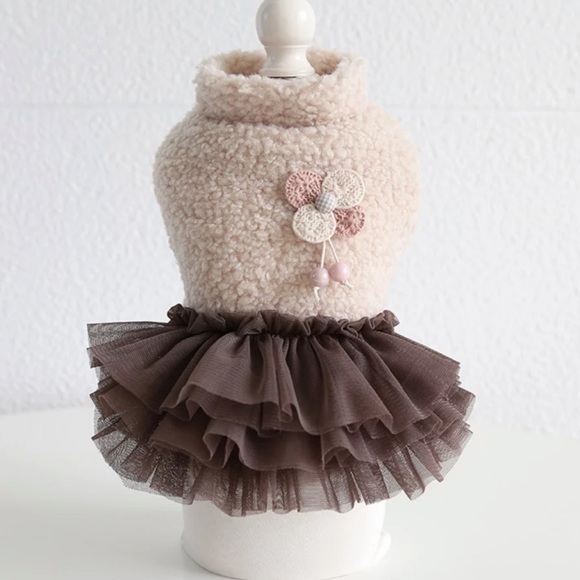🎁 Soft Brown Dog Sweater